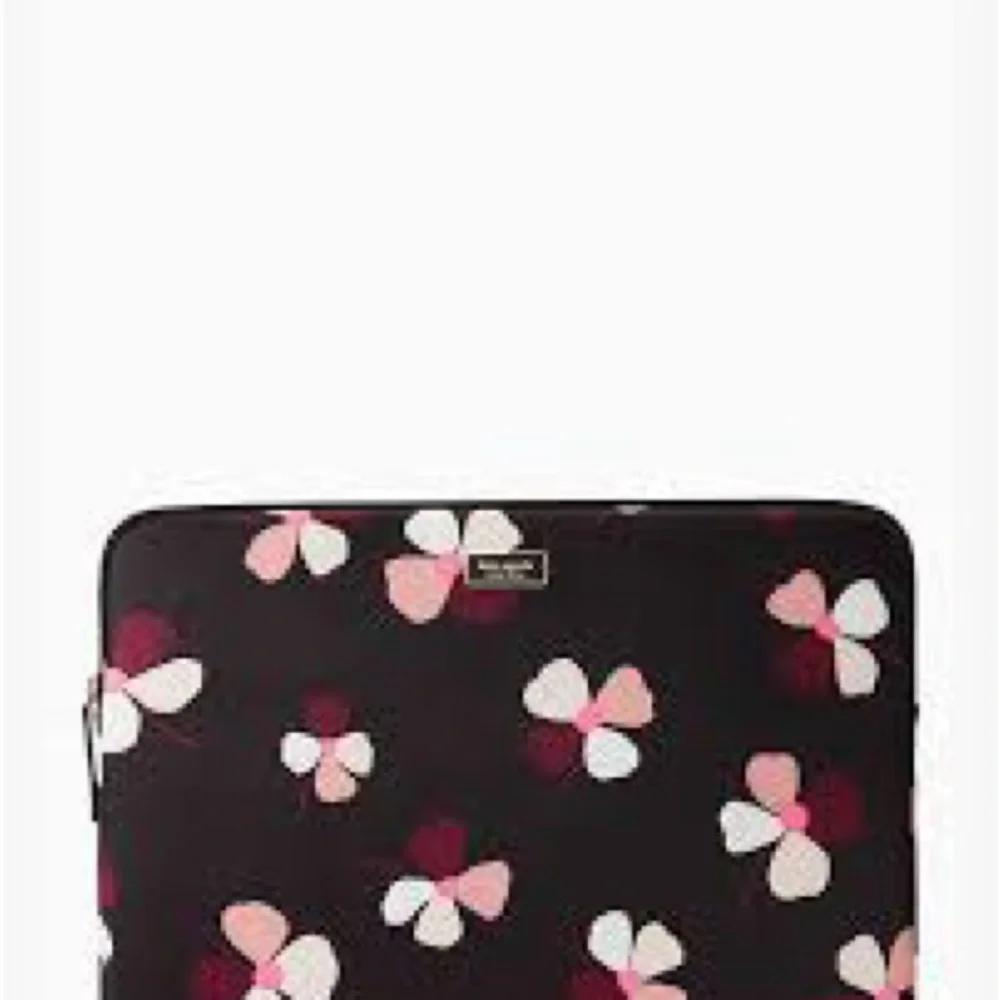 Kate Spade Pink and White Floral Laptop Sleeve- NWOT